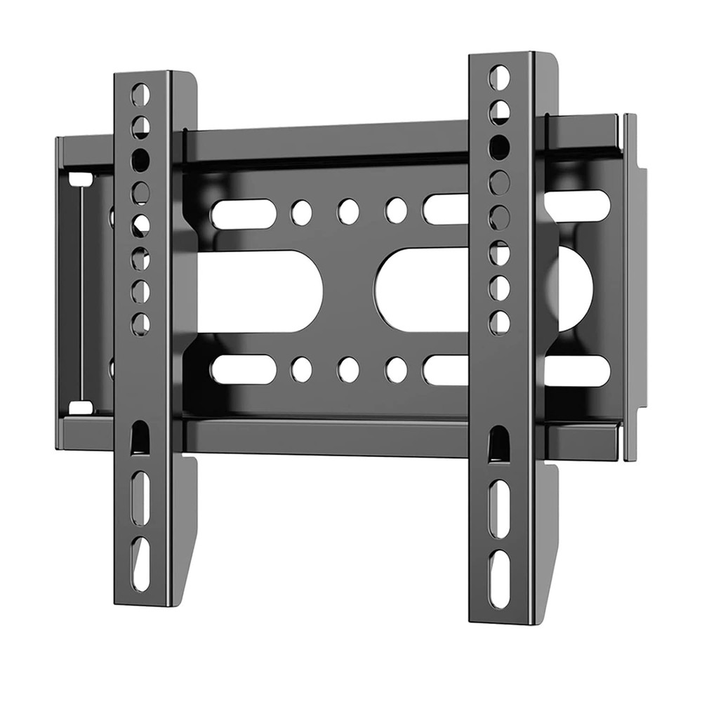 GLWIXY Fixed TV Wall Mount for 14-42" Flat Screen TVs, Small Black