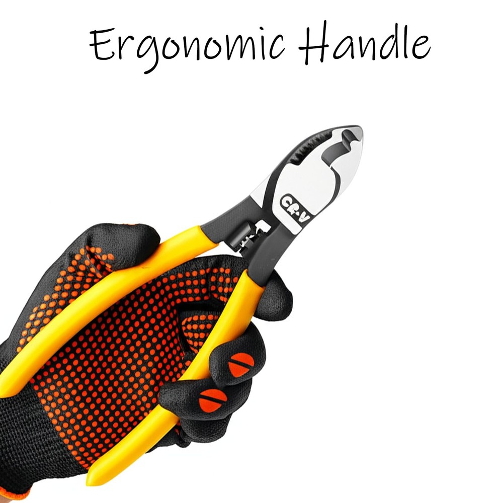 BJDSI 6 inch Cable Cutters,Sharp,Rust-Proof,Anti-Slip Handle.