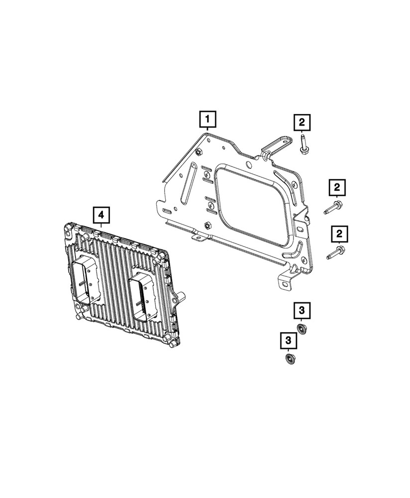 Genuine Mopar Module Bracket 68089655ac