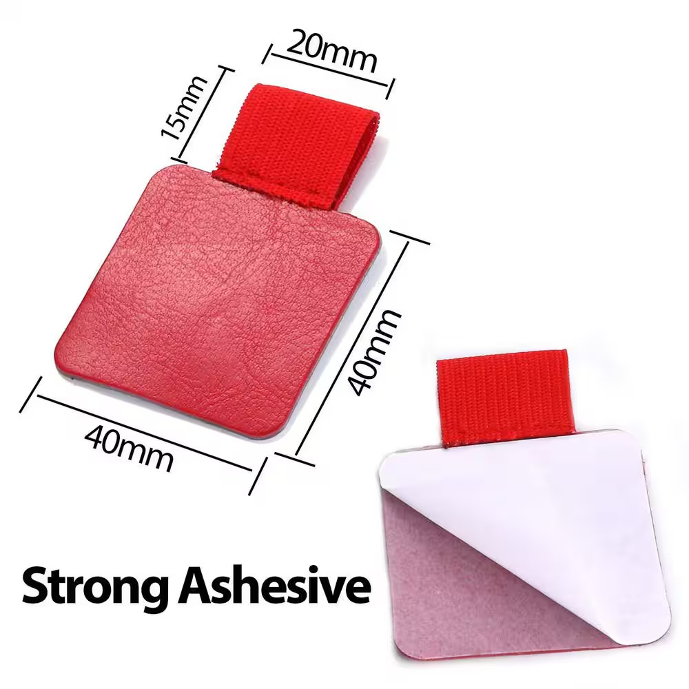 12 Pack Self-Adhesive Pen Loop Holders, Elastic Design, Assorted Colors, for Not