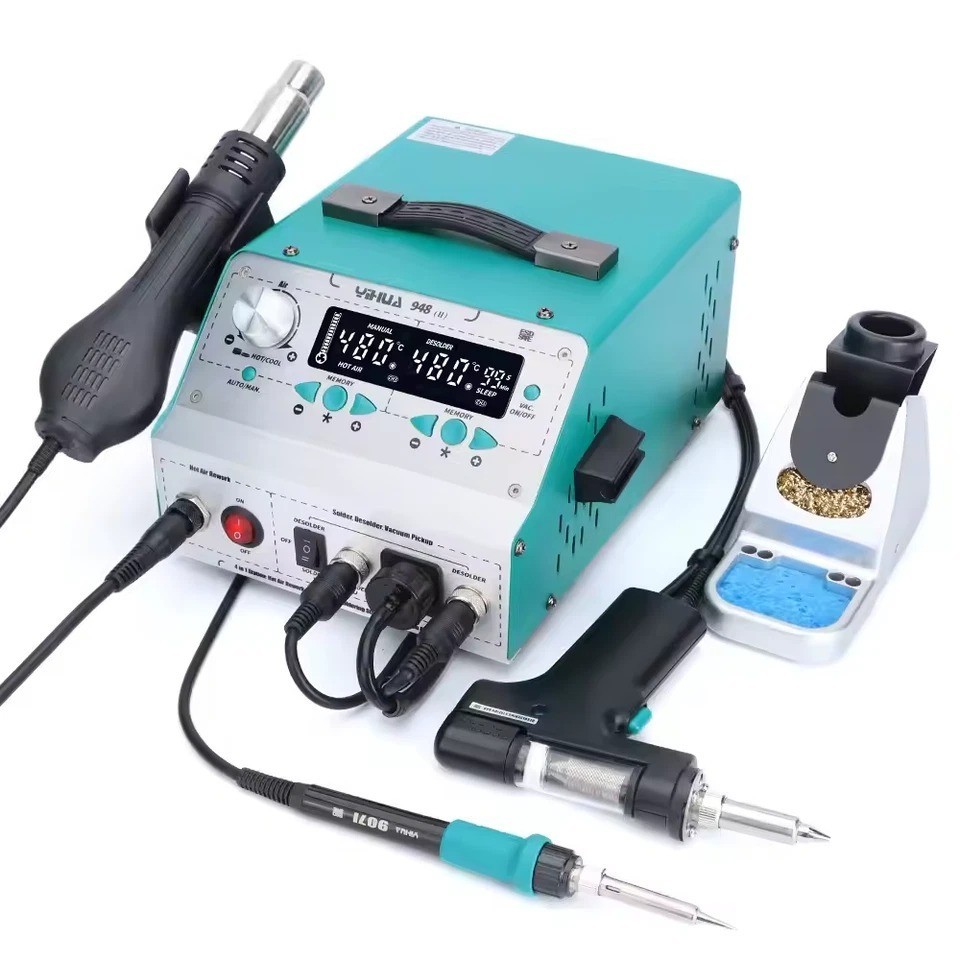 YIHUA 948-II 4-in-1 Digital Desoldering Rework Station Hot Air Soldering Station