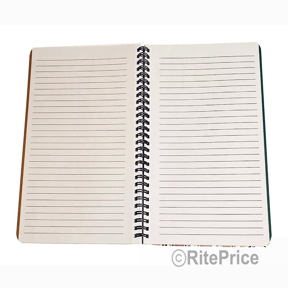 Molly & Rex Spiral Notebook,Abstract Pattern, College Ruled with Folder (3 Pack)
