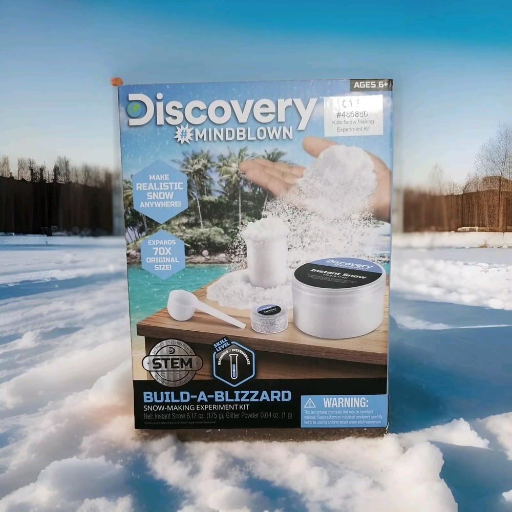 NEW DISCOVERY #MINDBLOWN BUILD-A-BLIZZARD SNOW-MAKING EXPERIMENT KIT