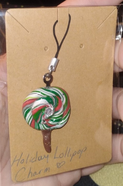 Holiday Lollipop Charm
