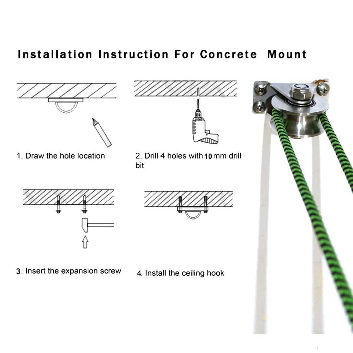 Steel U Channel Metal Roller Pulley Wheel Pulleys for Rope Cable Pulley Block