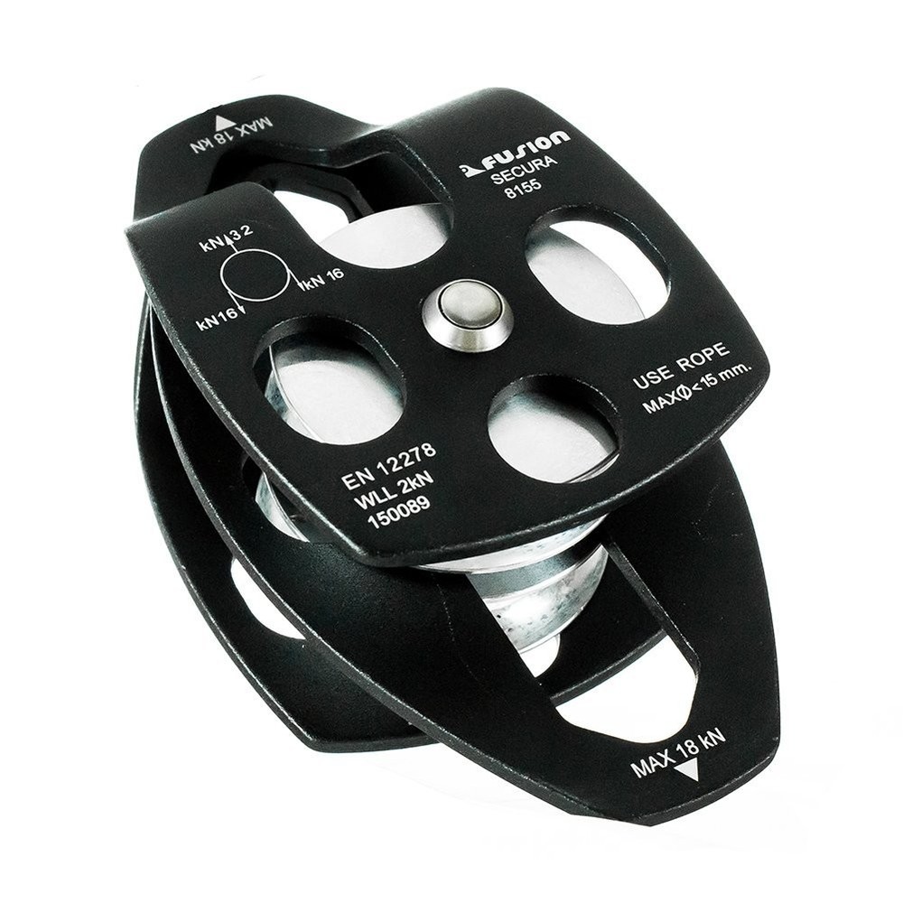Fusion FP-8155 Secura 2" Double Pulley, Black