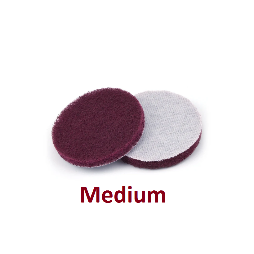 15 Pcs 2, 3, 4, 5" Coarse Medium Fine Hook & Loop Scotch Brite Sanding Discs