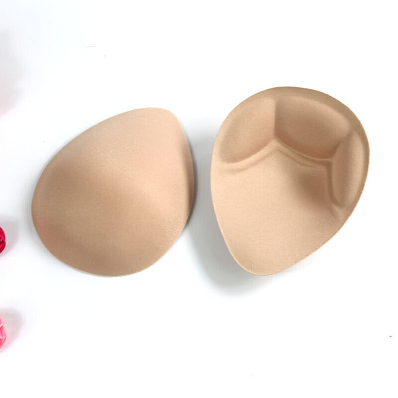 Foam Bra Pad Breast Push Up Inserts Cleavage Enhancer Mastectomy Prosthesis 2PCS