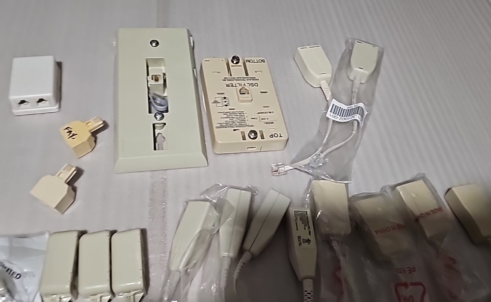 DSL Filter and cables lot - 2WIRE Pace Siecor Excelsus