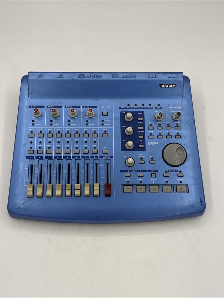 Tascam US-428 Digital Audio Workstation Controller Untested No Power Cords