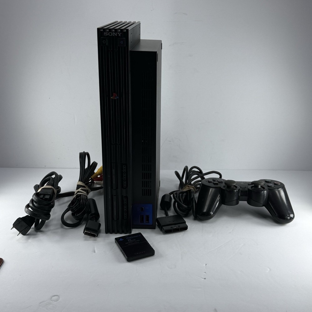 Playstation 2 / Controller/Power Cord/Av Chord8MB Ps2 Memory Card tested Working