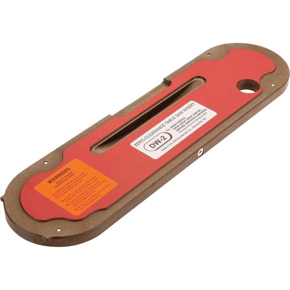 T28384 Zero Clearance Insert for DeWalt Portable Table Saws