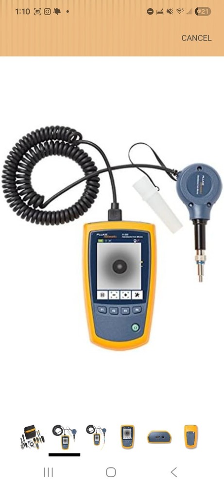FLUKE NETWORKS FTK1375 MULTIMODE FIBER POWER METER & SOURCE INSPECTION KIT