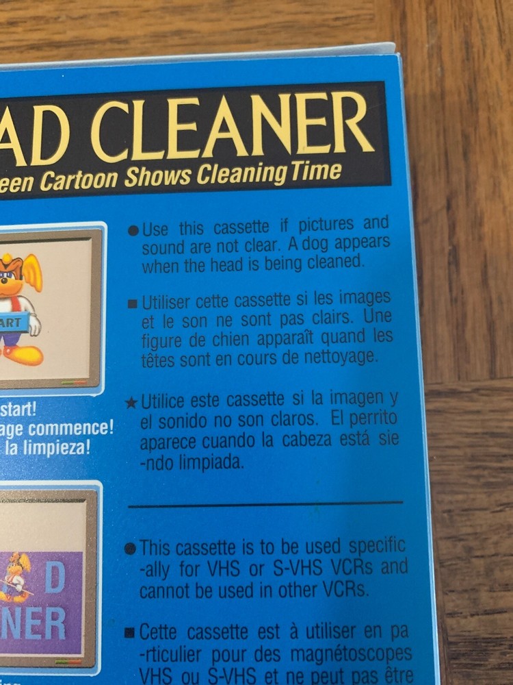 VCR Head Cleaner Tape Only