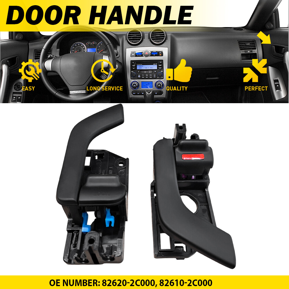 Pair Inside Door Handle Driver & Passenger Side For Hyundai Tiburon 2003-2008 PU