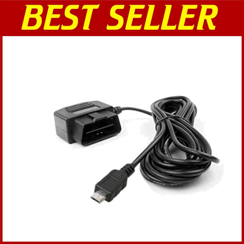 OBD Power Cable for Dash Camera, 24-Hour Surveillance