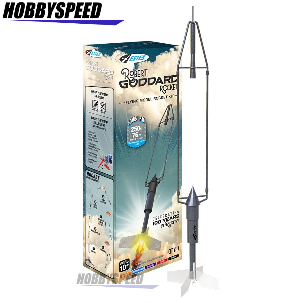 ESTES ROBERT GODDARD INTERMEDIATE ROCKET KIT model launch space EST0664 NEW