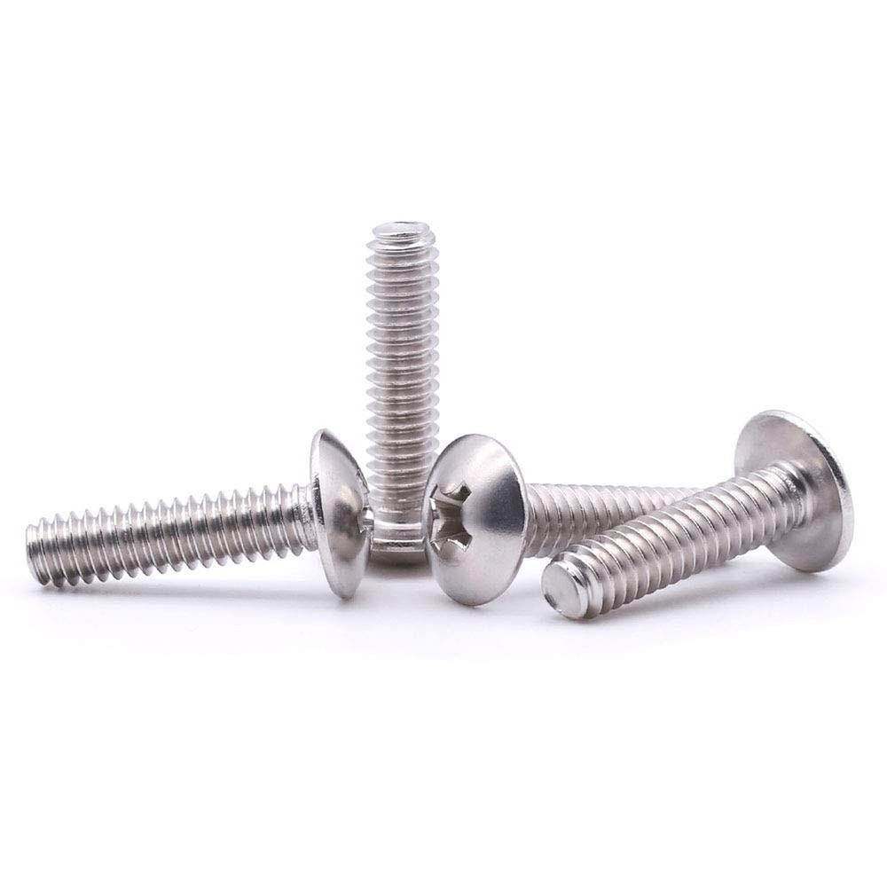 5/16-18 x 1" Truss Head Machine Screws, Phillips Drive, Fully Machine Thread,...