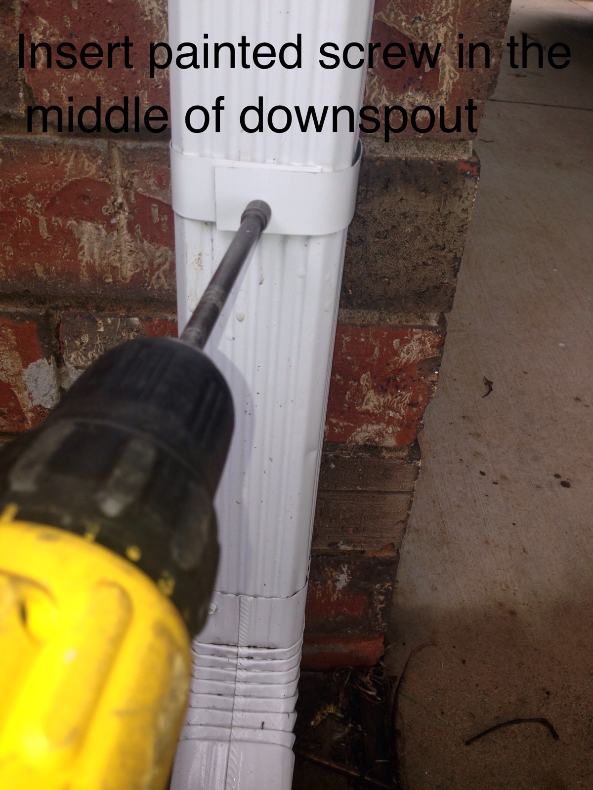 ALUMINUM WRAP AROUND RAIN GUTTER DOWNSPOUT STRAPS 2x3 W/Screws And Anchors , 4