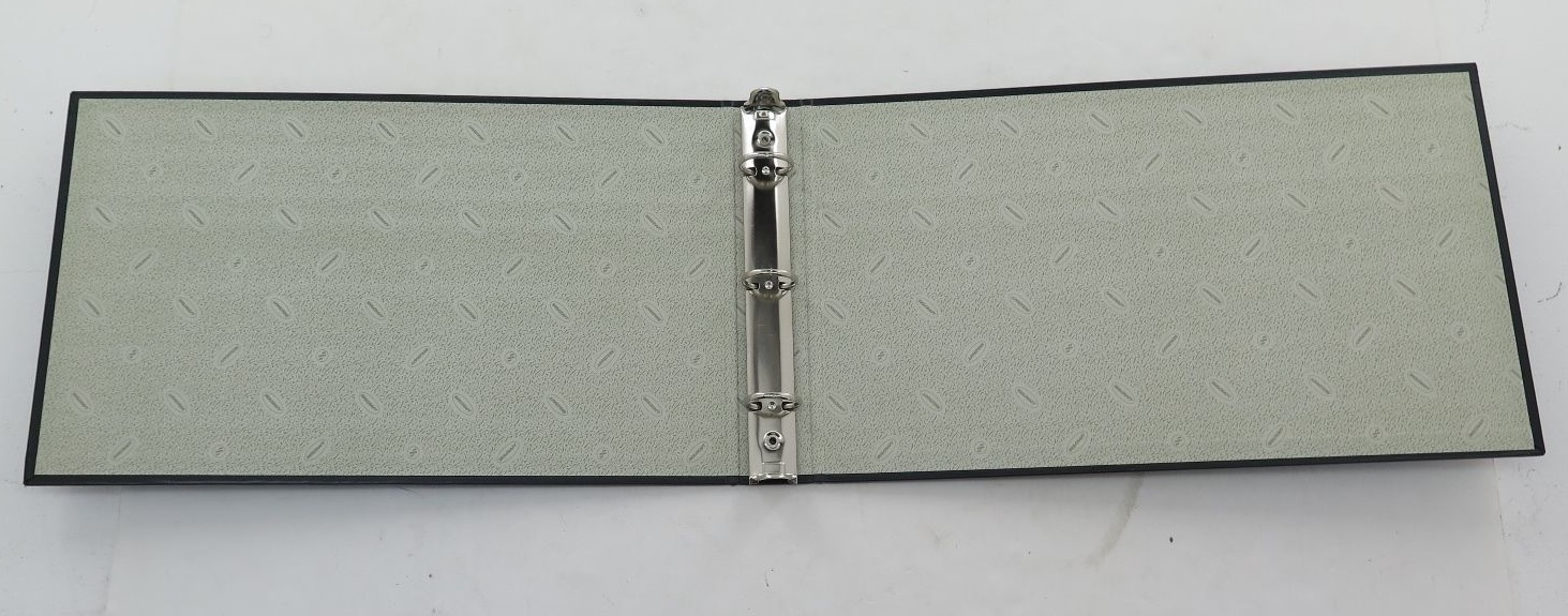 NEW SKILCRAFT 8.5" x 14" 3 RING BINDER - BLACK