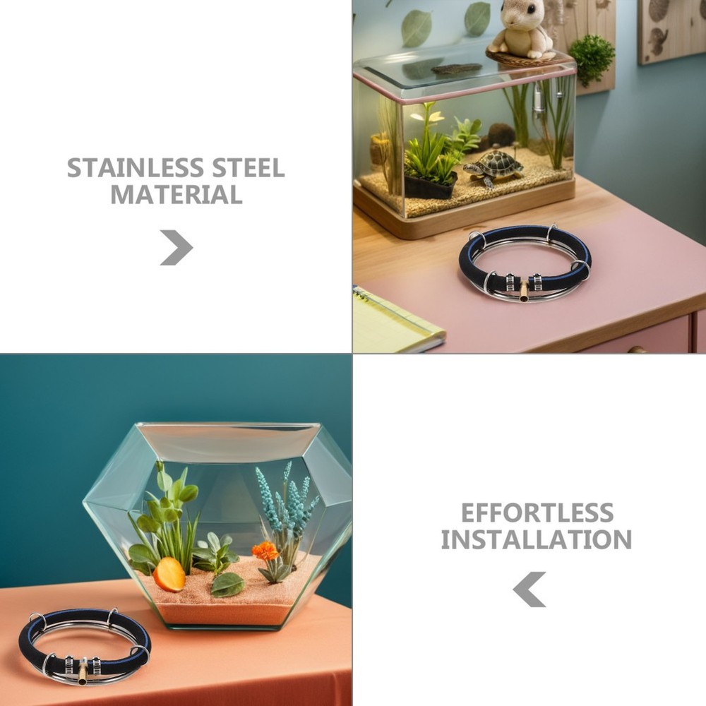 2 Pcs Fish Tank Bubbler Aquarium Air Diffuser Water Circulation Ring