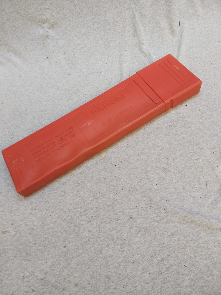 Foldable Warning Triangle, By HALFORDS. In case. 17" Wide