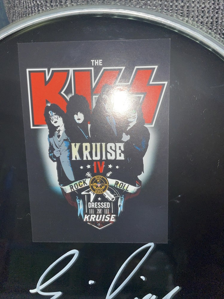 KISS Autographed Drum Skin