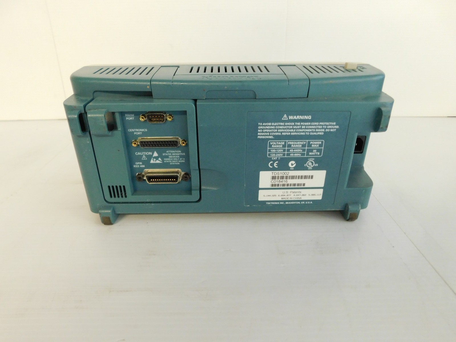 TEKTRONIX TDS 1002 TWO CHANNEL DIGITAL STORAGE OSCILLOSCOPE 60 MHZ (PLS62)