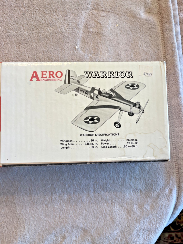 AERO ENGINEERING " THE WARRIOR " / FOX .35 ENGINE COMBO--STUNT TRAINER