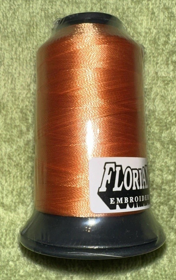 Floriani Embroidery Thread PF752 Peach Polyester 1,100 Yards NOS