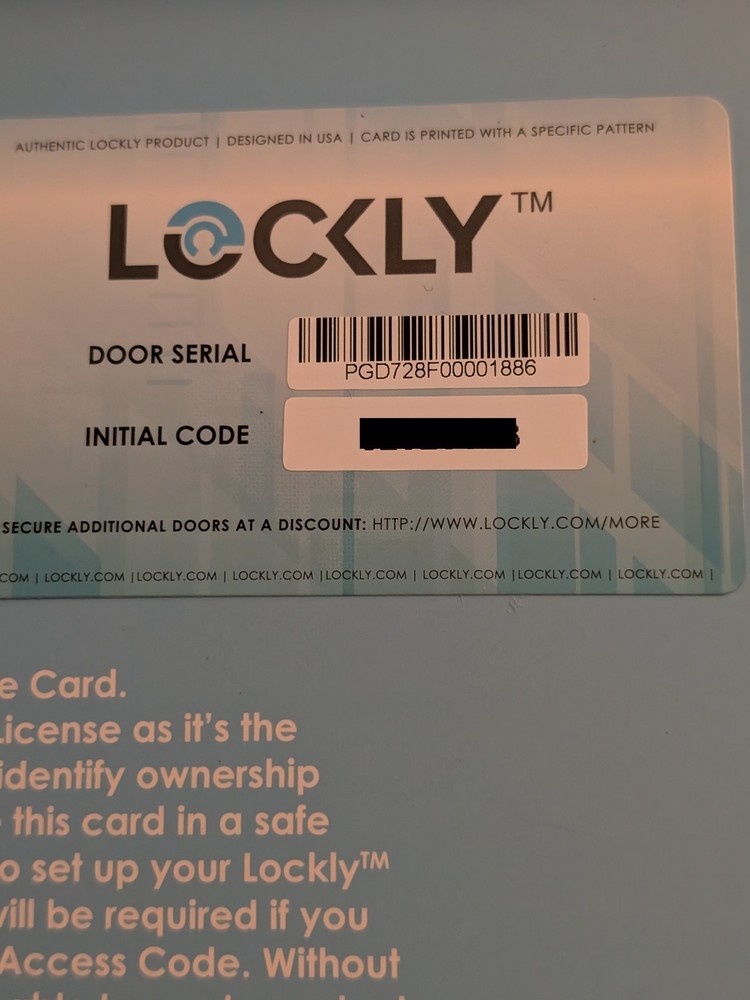 NEW Lockly Secure Plus Deadbolt Fingerprint Satin Nickle