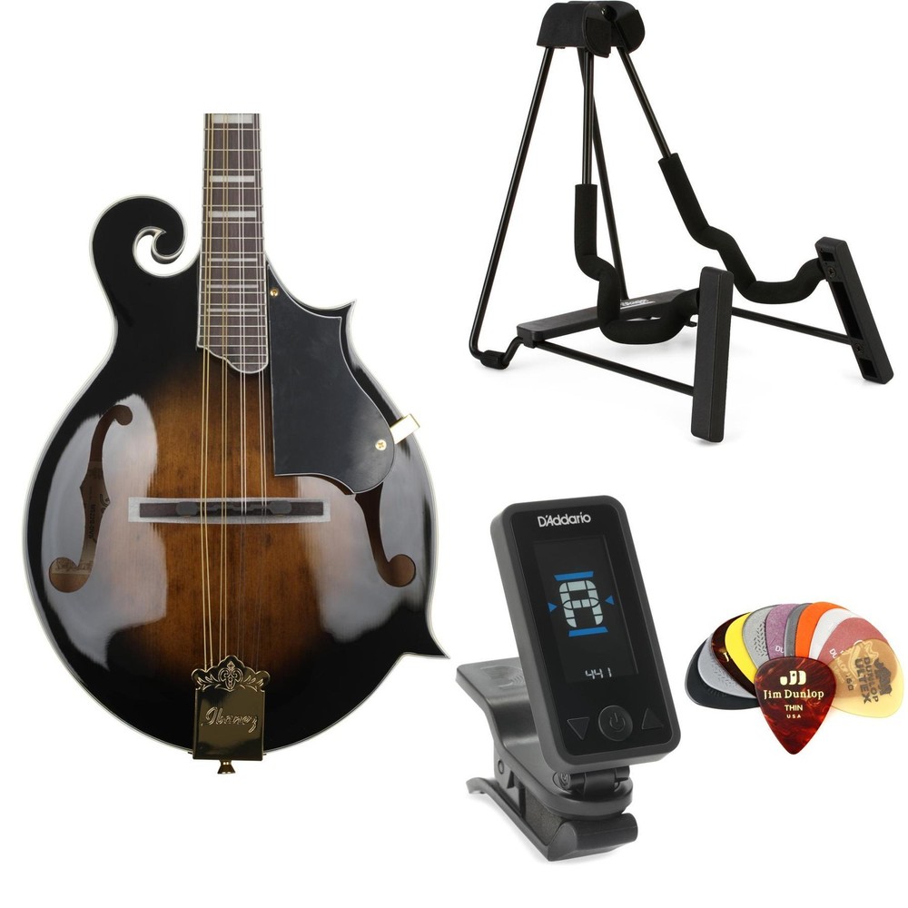 Ibanez M522 Mandolin Essentials Bundle - Dark Violin Sunburst Gloss