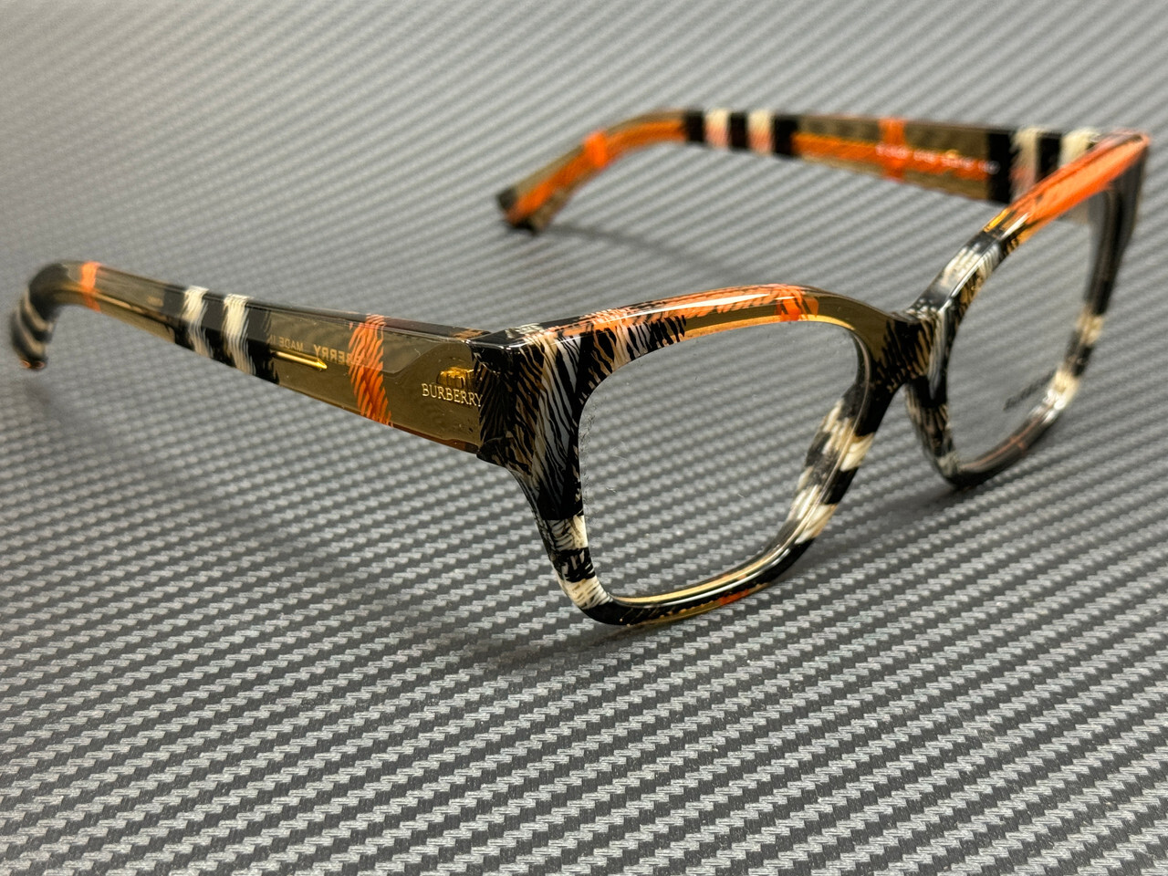 BURBERRY BE2420 4146 Check Sand Women's 54 mm Eyeglasses