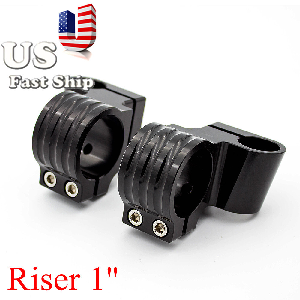36mm Riser Motorcycle Universal Clip On Ons Fork Clamp Handle Bar Handlebars US