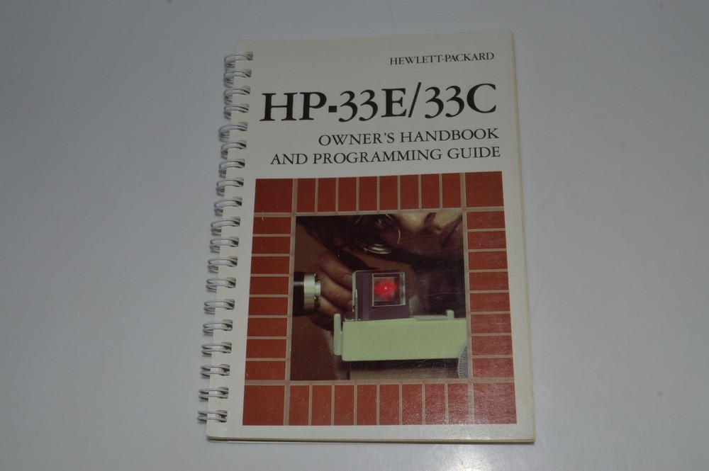 *CF* Hewlett Packard HP-33E/33C Owner's Handbook & Programming Guide (YBC20)