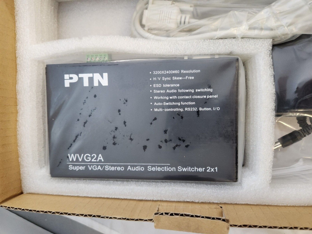 PTN Electronics WVG2A HIGH PERFOMANCE COMPUTER GRAPHICS SIGNAL SWITCHER