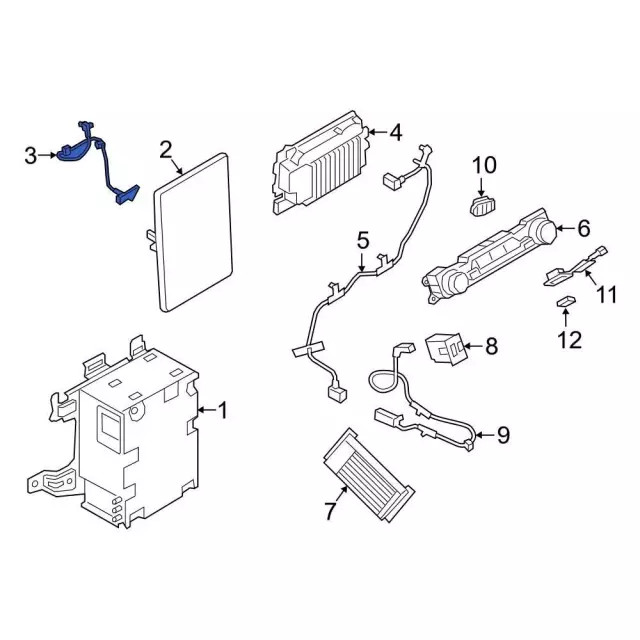 Genuine Ford GPS Navigation System Connector LB5Z10E929BA