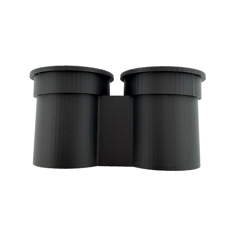 Dual Microscope Objective Holder w/ Caps – RMS Compatible – Made in USA (A)