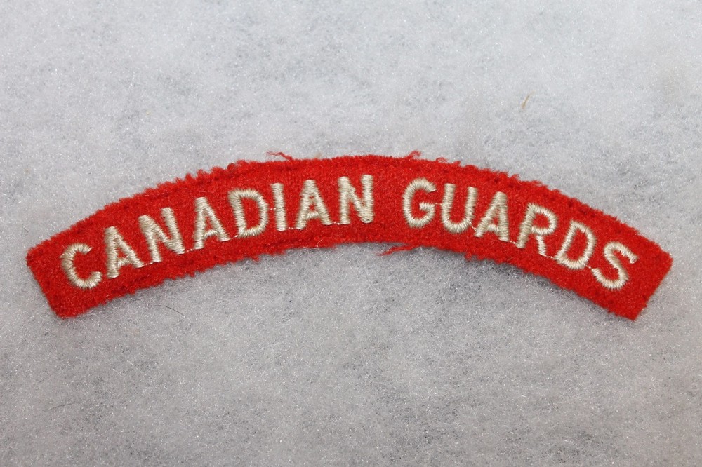 Original WW2 Royal Canadian Guards Cloth Uniform Flash (Patch)