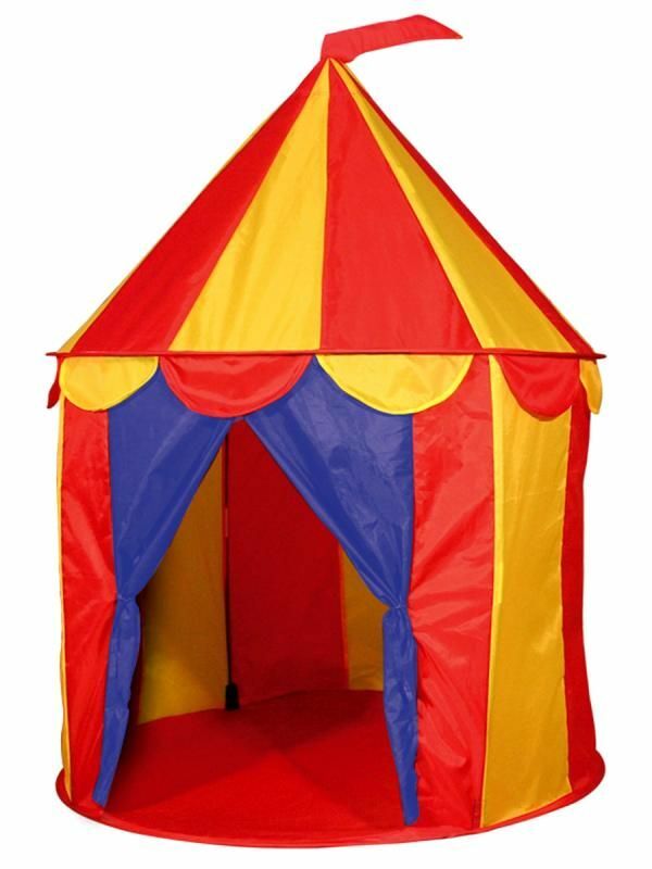 Red Floor Circus Tent Indoor Children Play House Outdoor Kids Toy Castle