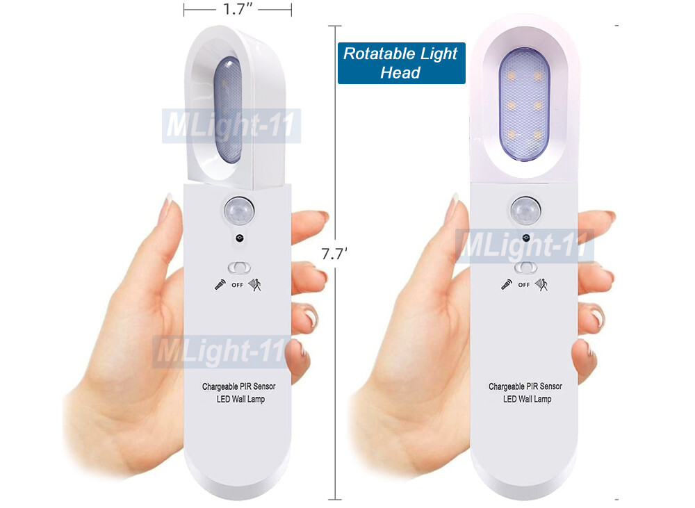 Premium LED Motion Sensor Light Flashlight Night Light DC 5V USB Rechargeable