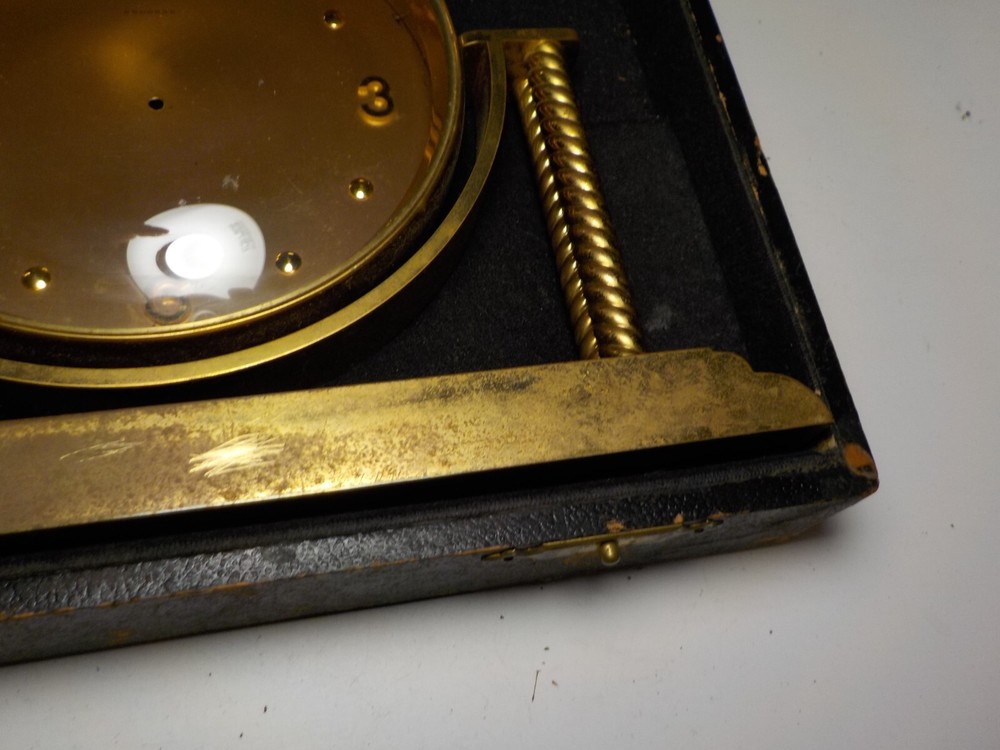 VINTAGE CONCORD SALESMAN SAMPLE CLOCK WITH CASE CLOCKMAKER