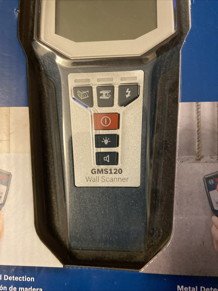 Bosch GMS120 Professional Digital Multi Wall Scanner w/ 9V Battery & Hand Strap