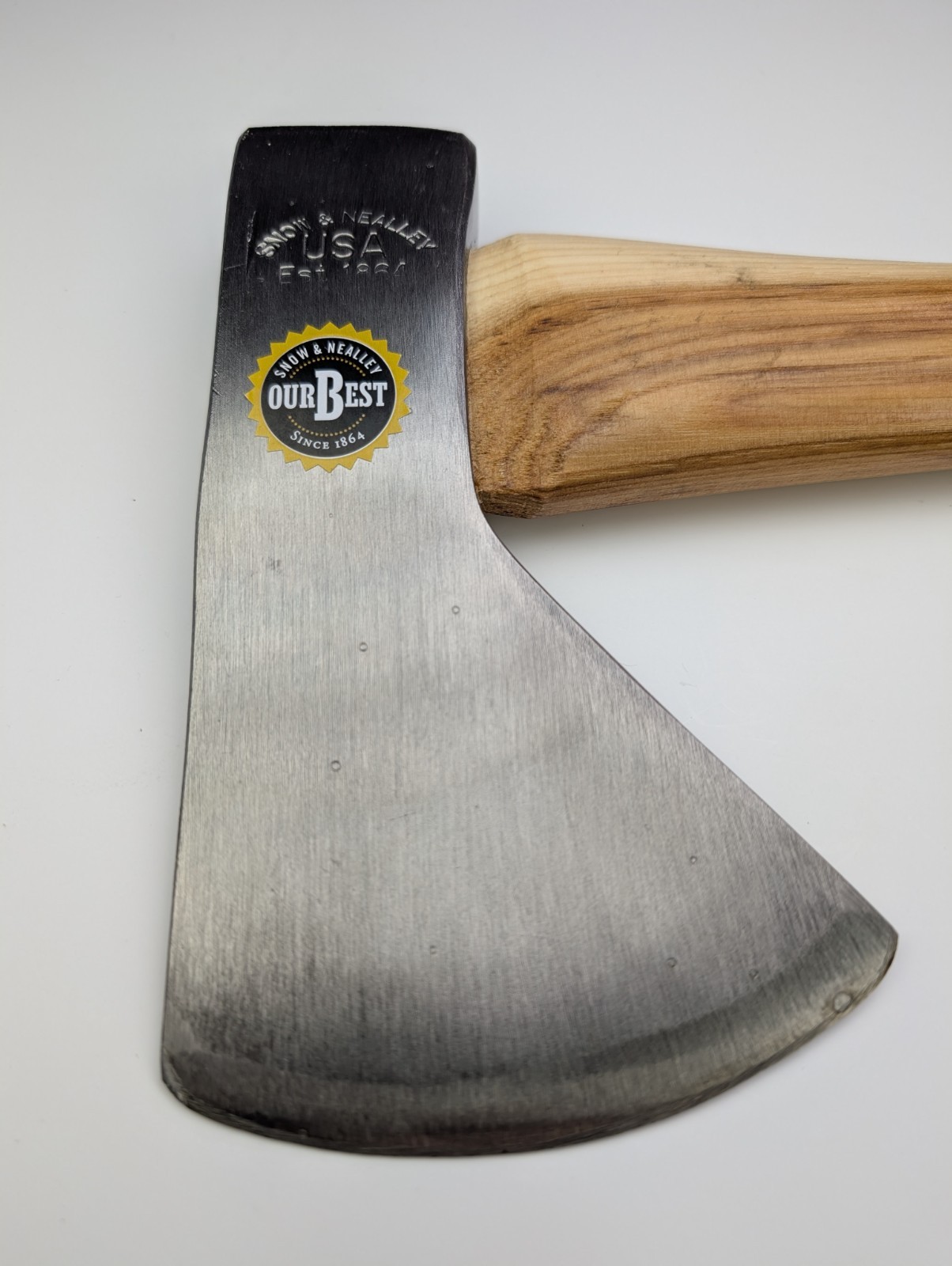 Snow & Nealley Outdoorsmans Belt Axe 5.25" Carbon Steel Head Hickory Handle USA