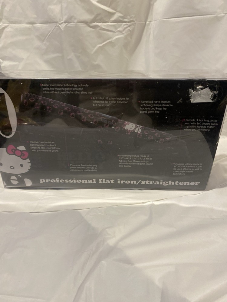 Hello Kitty Flat Iron/Straightening Iron Black
