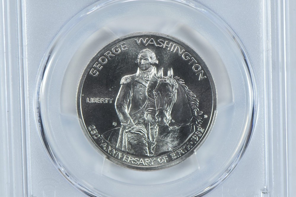 1982-D Washington Commemorative Half Dollar MS68 PCGS Blue Label