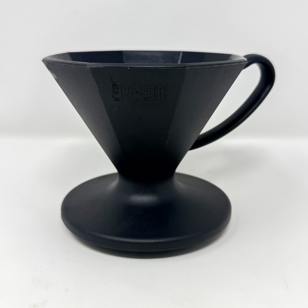 Bialetti 2-Cup Pour Over Drip Coffee Maker Black Plastic #06751 Small Batch Brew