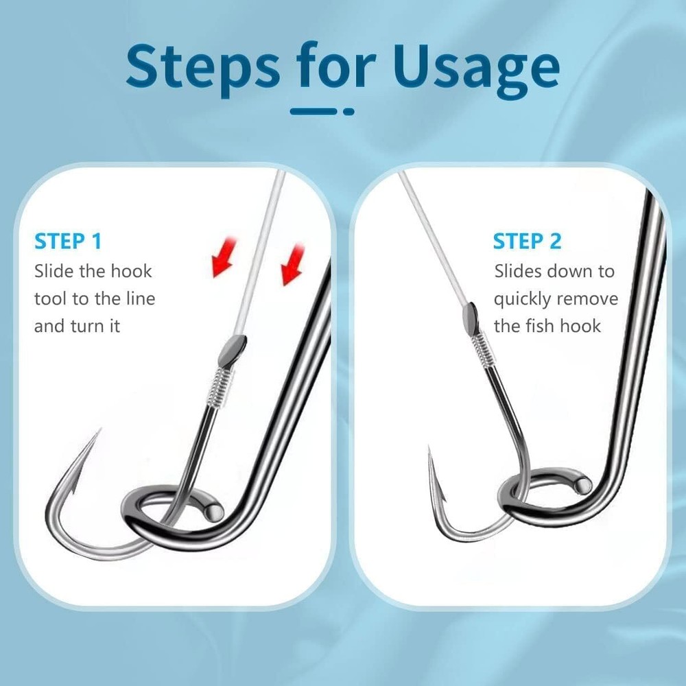 3× Fish Hook Quick Release Device Fishhook Detacher Remover Safety Extractor USA