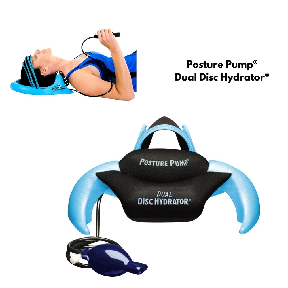 Posture Pump Cervical & Thoracic Traction Black Blue 1411-D