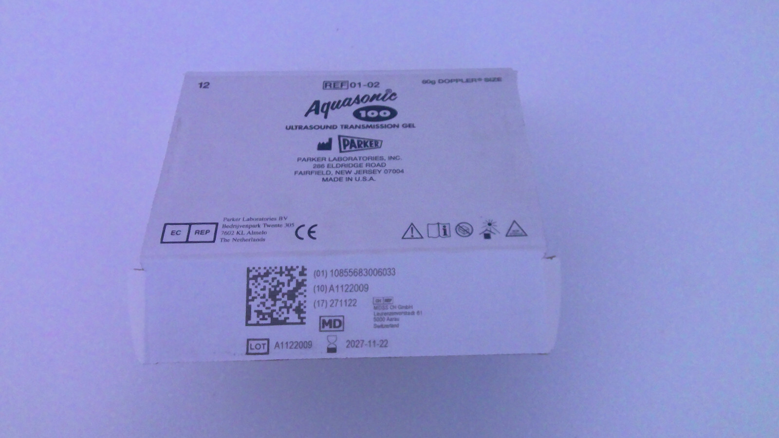 Aquasonic 100 ultrasound transmission gel parker water soluble pack of 12